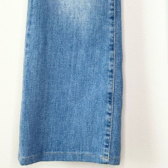 Anthropologie Pilcro High Waist Button Fly Flare The Icon Jeans in Light Wash De - Picture 5 of 10